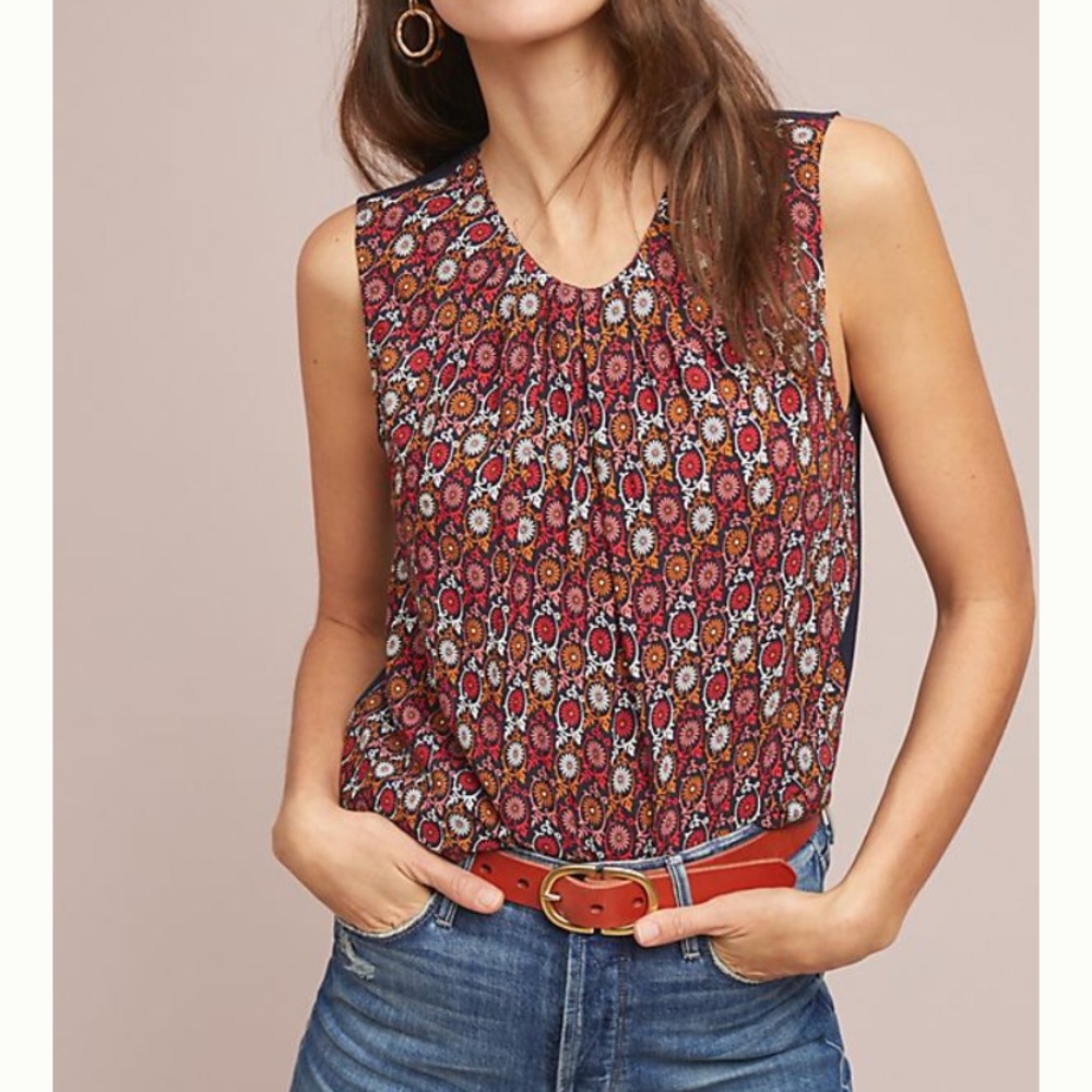 Vanessa Virginia Anthropologie Wanderlust Top Small✨